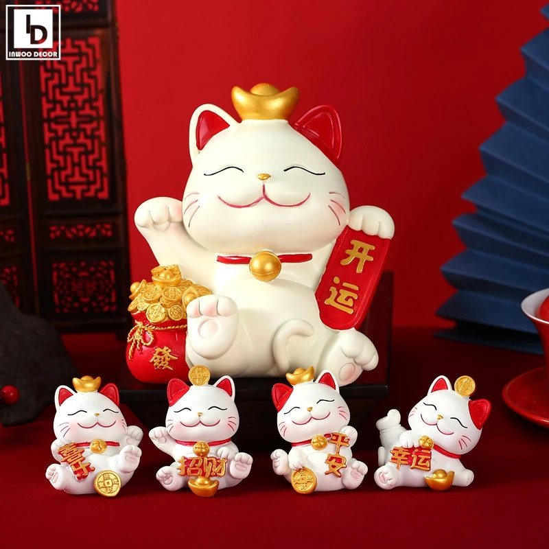 kf Sc723e83359b349cbbc9042c06410088eS - Maneki Neko Statue
