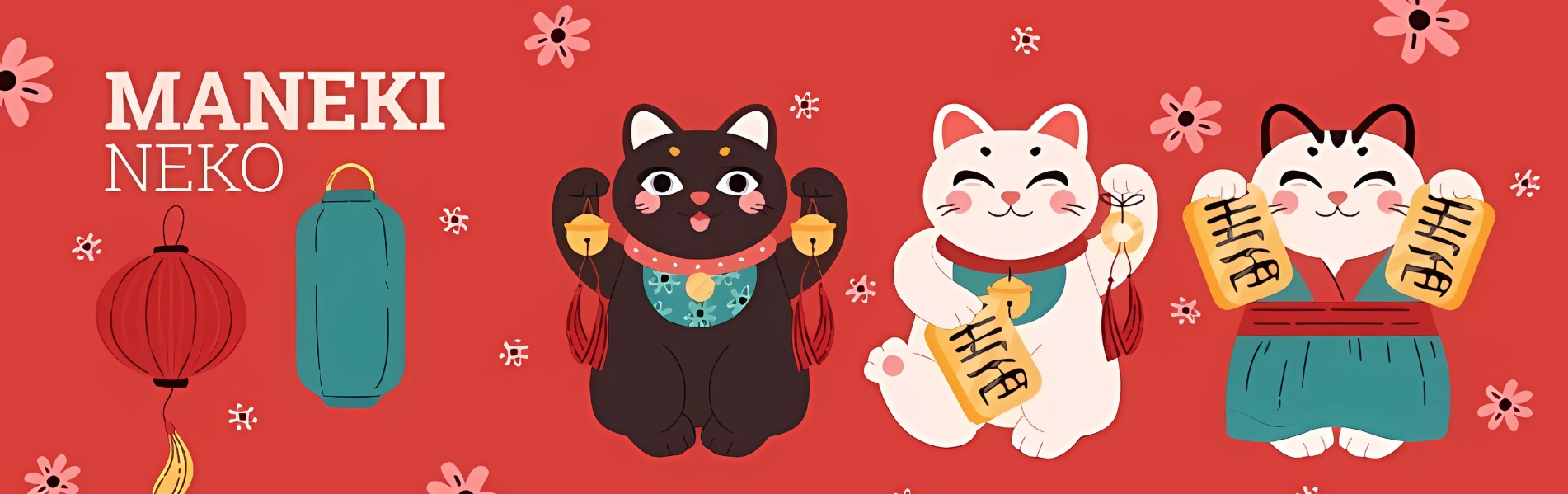 maneki neko statue banner - Maneki Neko Statue